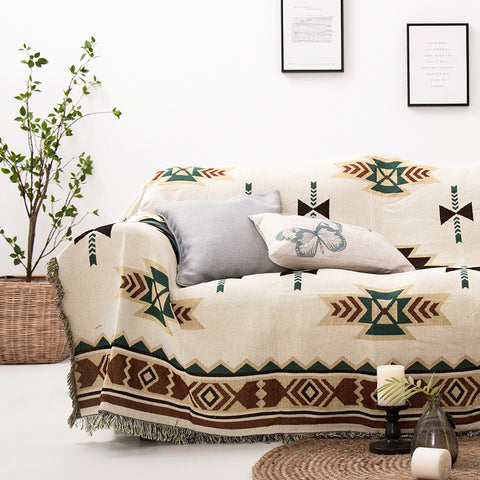 Powwow Store beddingoutlet geometry blanket aztec baja blanket ethnic sofa cover slipcover boho decor throw cobertor wall hanging tapestry tapestry