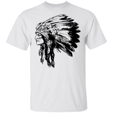 American Native Head 1 T-Shirt - Powwow Store