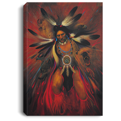 Powwow Store shaman native american canvas 1