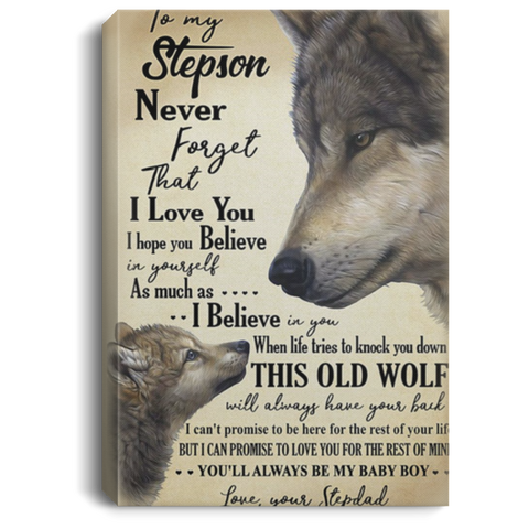 Powwow Store old wolf native american canvas new