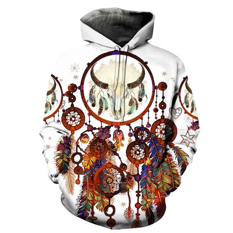 Bison Dreamcatcher Native American Hoodies - Powwow Store