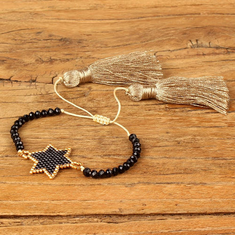 New Gold Star Seed Beads Native American Bracelets - Powwow Store
