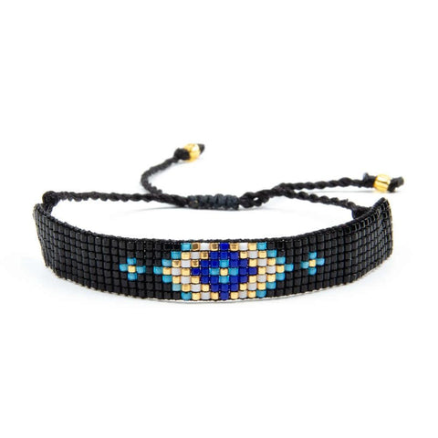 Southwest Pattern Seed Beads Native American Bracelet - Powwow Store