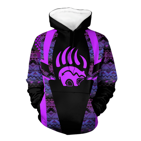 Powwow StoreHD000458 Pattern Native Pride 3D Hoodie