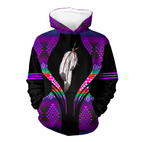 Powwow StoreHD000482 Pattern Native Pride 3D Hoodie