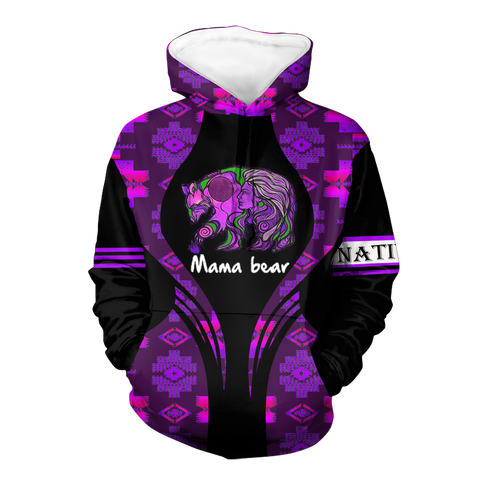 Powwow StoreHD000509 Pattern Native Pride 3D Hoodie