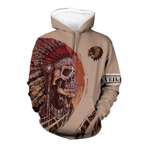 Powwow StoreHD000529 Pattern Native Pride 3D Hoodie