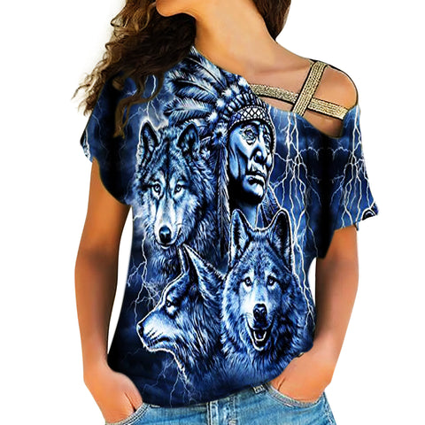 Powwow Store native american cross shoulder shirt 1111