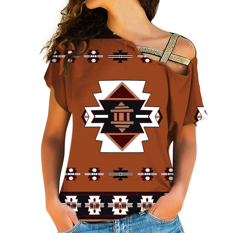 Powwow Store native american cross shoulder shirt 1154