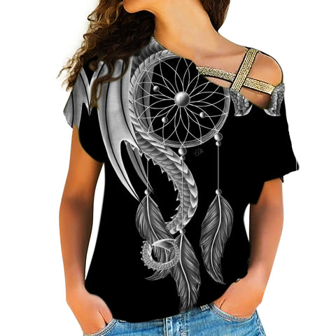 Powwow Store native american cross shoulder shirt 1179