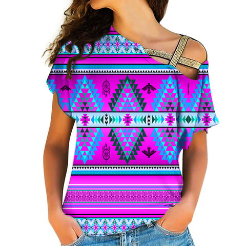 Powwow Store native american cross shoulder shirt 1184
