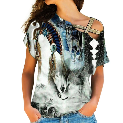 Powwow Store native american cross shoulder shirt 1199