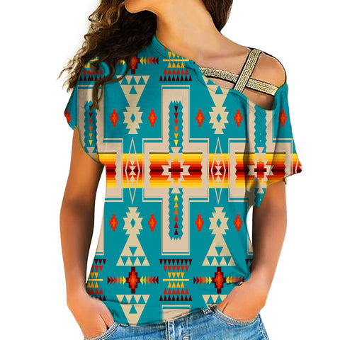 Powwow Store native american cross shoulder shirt 1232