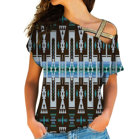Powwow Store native american cross shoulder shirt 181