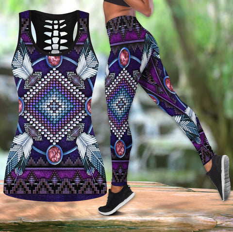 Powwow Store gb nat00023 03 naumaddic arts dark purple native american native tank top and legging set