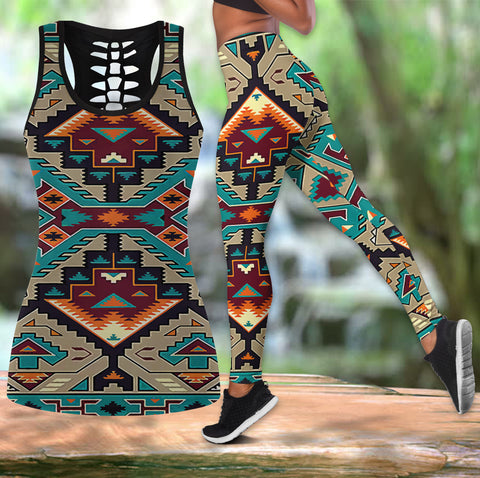 Powwow Store gb nat00016 native american culture design native tank top and legging set