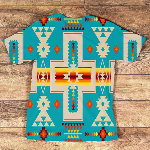 Powwow Store gb nat00062 3dts 05 turquoise tribe design native american all over t shirt