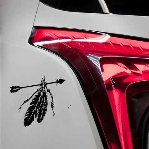 Powwow StoreFashion American Native Arrow Feathers Car Sticker Cartoon Motorcycle Vinyl Decals Stickers