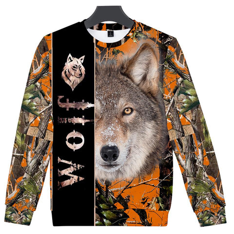 Native American Wolf 3D Sweatshirt - Powwow Store