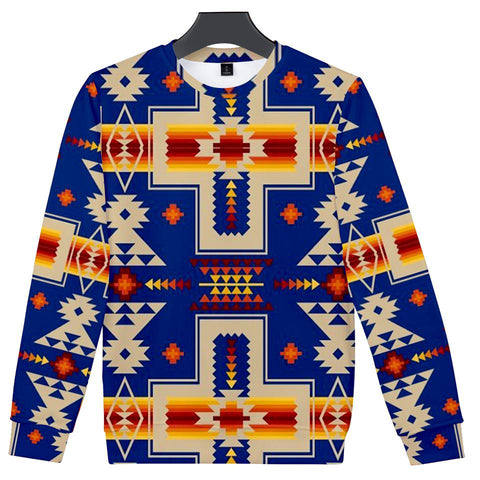 Purple Native Tribes Pattern 3D Sweatshirt - Powwow Store