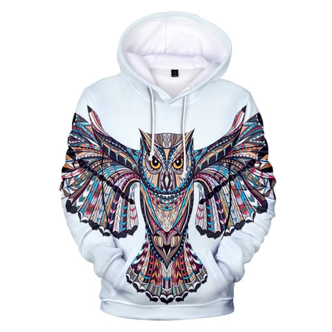 Owl Symbol Native American All Over Hoodie - Powwow Store