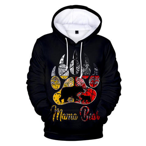 Native American Mama Bear All Over Hoodie - Powwow Store