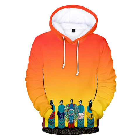 Powwow Store standing together native american all over hoodie