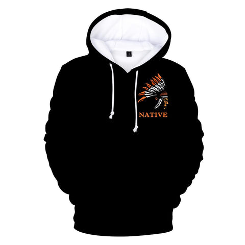 Native American Flag Chief All Over Hoodie - Powwow Store