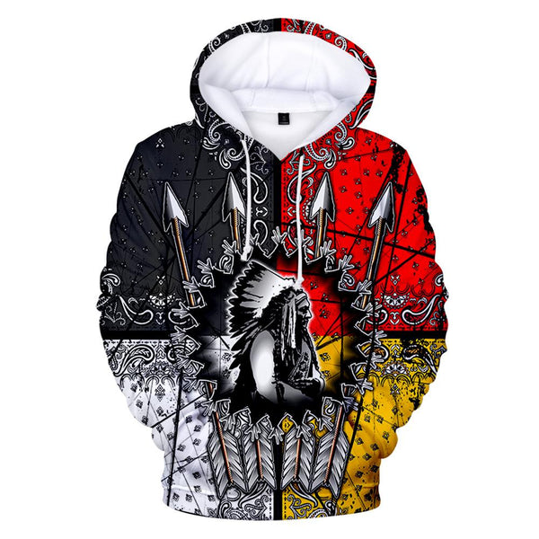 Native American Chief 3D Pullover All Over Hoodie – Powwow Store