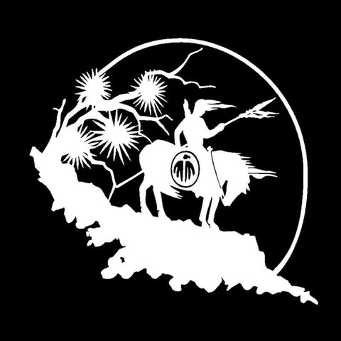 A Brave Warrior Native American Car Sticker Decal - Powwow Store