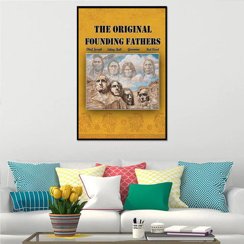 Powwow StoreCV05 Native American Founding Fathers Canvas