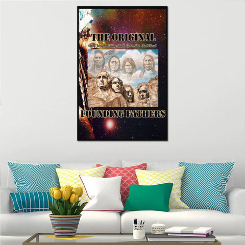 Powwow StoreCV11 Native American Founding Fathers Canvas