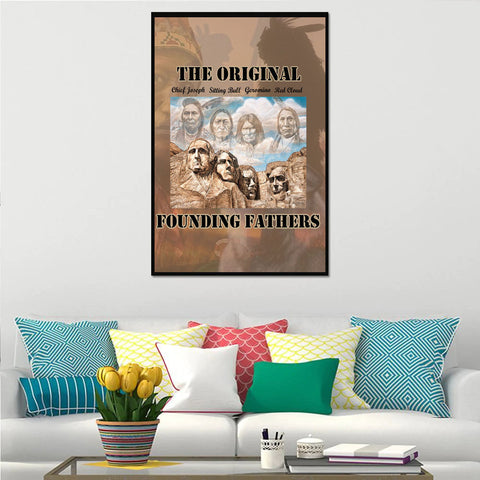 Powwow StoreCV10 Native American Founding Fathers Canvas