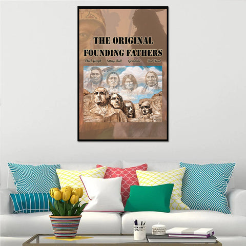 Powwow StoreCV03 Native American Founding Fathers Canvas