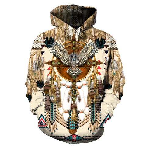 Owl Dreamcatcher Native American Hoodie - Powwow Store