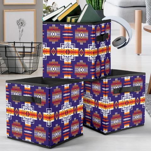 Powwow Store gb nat0004 purple pattern storage cube