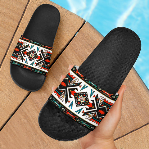 Powwow Store tribal colorful pattern native american slide sandals