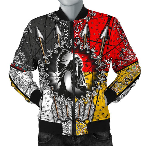 Native Amrican Chief Arrow BomBer Jacket - Powwow Store