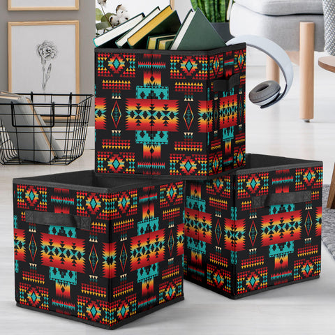 Powwow Store gb nat00046 02 black pattern storage cube 1