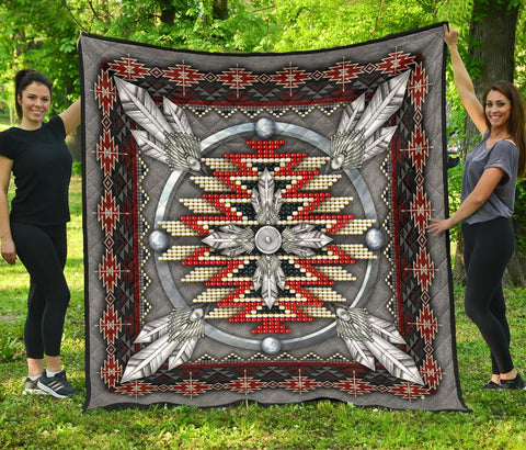 Naumaddic Arts Native American Design Premium Quilt - Powwow Store