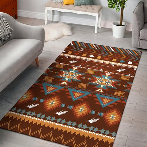 Powwow Store gb nat00580 pattern with birds area rug