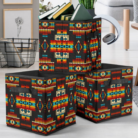 Powwow Store gb nat00402 black pattern storage cube