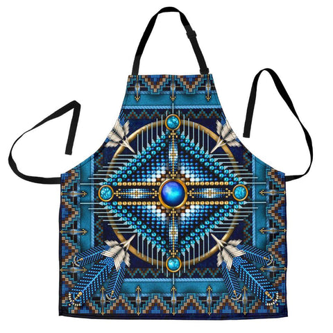 Mandala Blue Native American Apron - Powwow Store