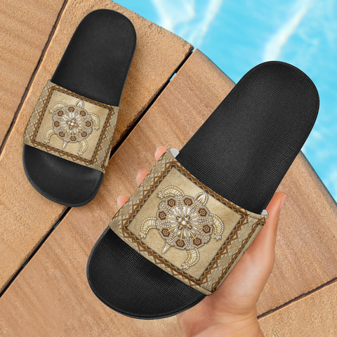 Powwow Store turtle symbol native american slide sandals