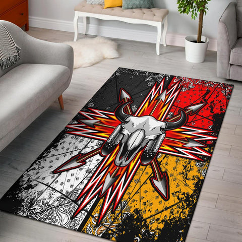 Bison Arrow Native American Pride Area Rug - ProudThunderbird