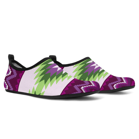 Powwow StoreAQS0002 Pattern Native Aqua Shoes