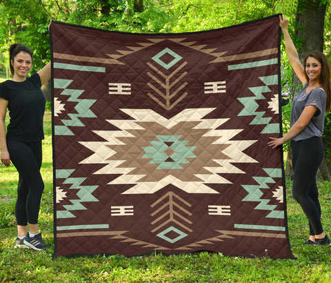 Powwow StoreGBNAT00737 Pattern Native Premium Quilt