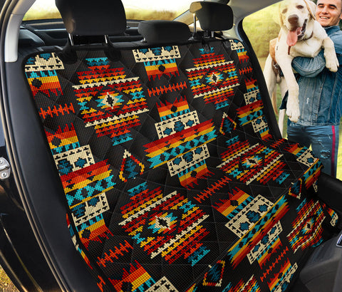 Powwow Store gb nat00402 black pattern native pet seat cover