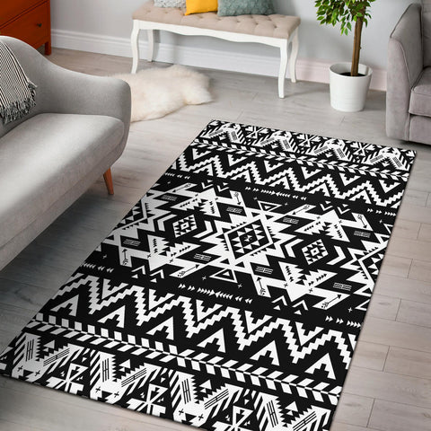Powwow Store gb nat00441 black pattern native area rug 1