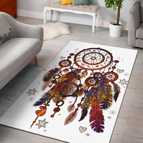 Dreamcatcher Native American Pride Area Rug - ProudThunderbird